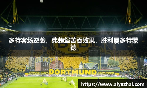 多特客场逆袭，弗赖堡苦吞败果，胜利属多特蒙德